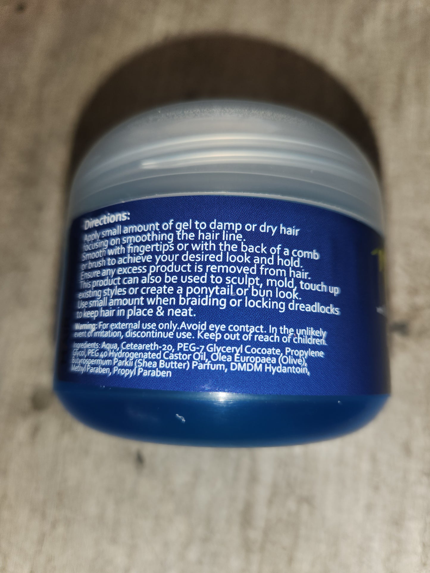 Hairline & Edge Holding Gel with Olive Oil 125ml