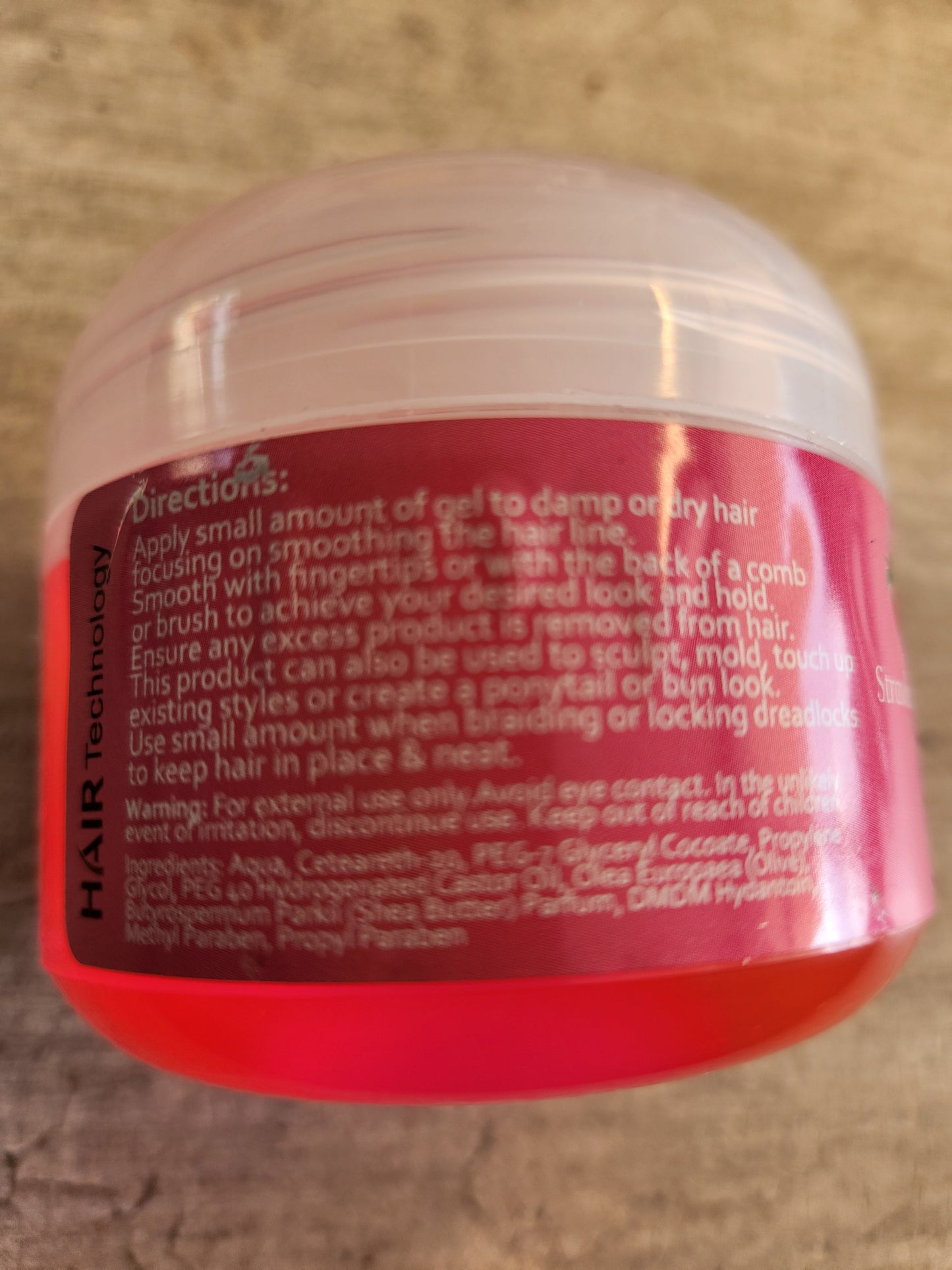 Hairline and Edge Holding Gel with Strawberry Oil 125ml (Copy)