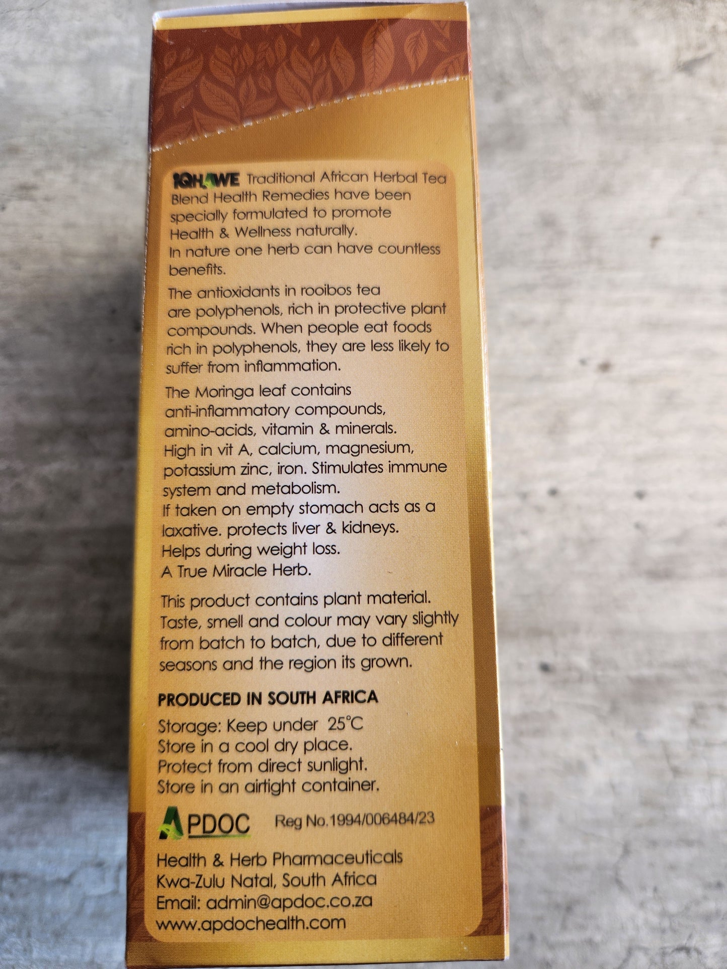 Moringa Miracle Herbal Tea 20 Tea Bags